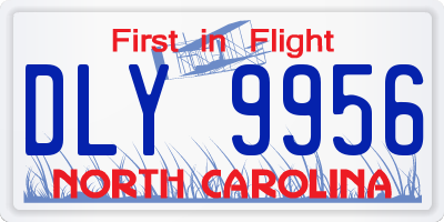 NC license plate DLY9956