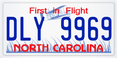 NC license plate DLY9969