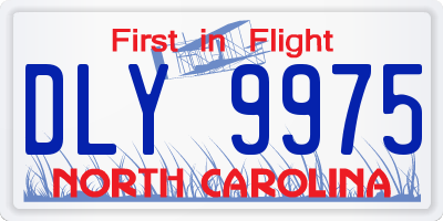 NC license plate DLY9975