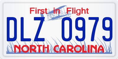 NC license plate DLZ0979