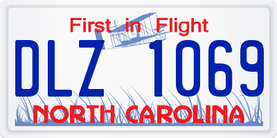 NC license plate DLZ1069