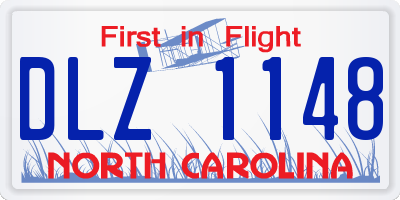 NC license plate DLZ1148
