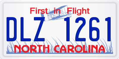 NC license plate DLZ1261