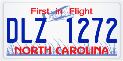 NC license plate DLZ1272