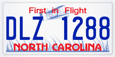 NC license plate DLZ1288