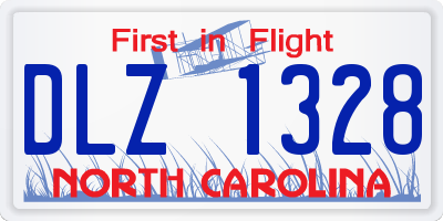NC license plate DLZ1328