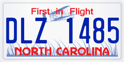 NC license plate DLZ1485