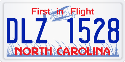 NC license plate DLZ1528