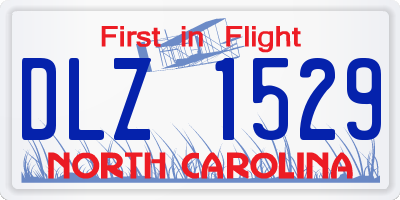 NC license plate DLZ1529