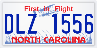 NC license plate DLZ1556