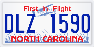 NC license plate DLZ1590