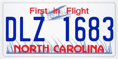 NC license plate DLZ1683