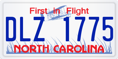 NC license plate DLZ1775