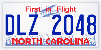 NC license plate DLZ2048