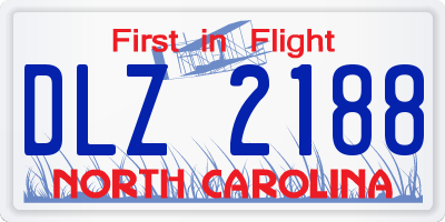 NC license plate DLZ2188