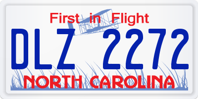 NC license plate DLZ2272