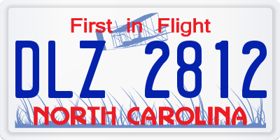 NC license plate DLZ2812