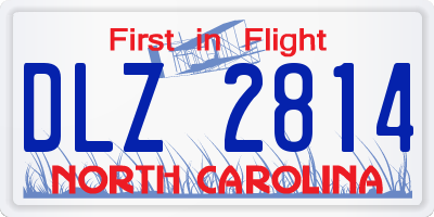 NC license plate DLZ2814
