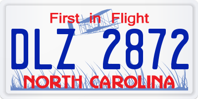NC license plate DLZ2872