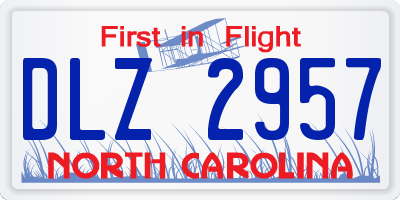 NC license plate DLZ2957