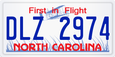 NC license plate DLZ2974