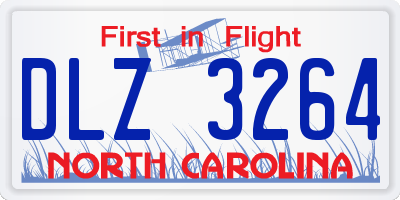 NC license plate DLZ3264