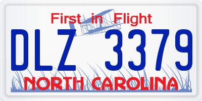 NC license plate DLZ3379