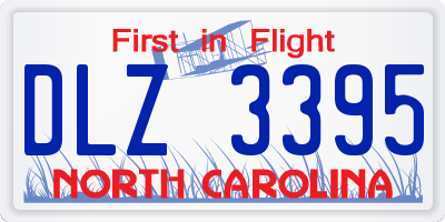 NC license plate DLZ3395