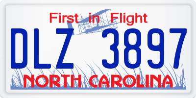 NC license plate DLZ3897