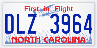 NC license plate DLZ3964