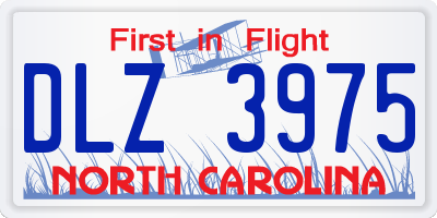 NC license plate DLZ3975