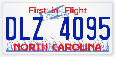 NC license plate DLZ4095