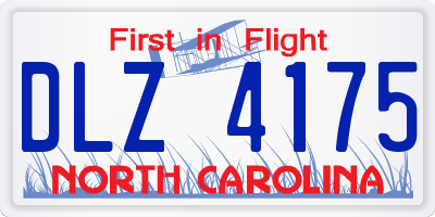 NC license plate DLZ4175