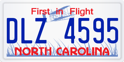 NC license plate DLZ4595