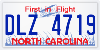 NC license plate DLZ4719
