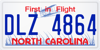 NC license plate DLZ4864