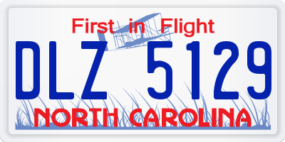 NC license plate DLZ5129