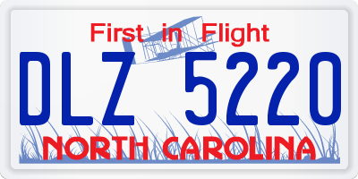 NC license plate DLZ5220
