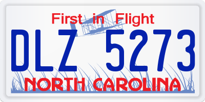 NC license plate DLZ5273