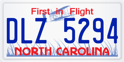 NC license plate DLZ5294