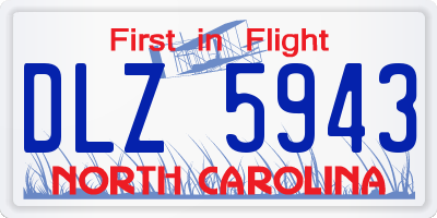 NC license plate DLZ5943
