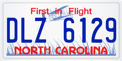 NC license plate DLZ6129