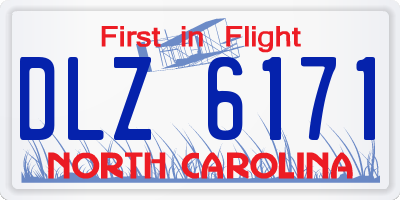 NC license plate DLZ6171