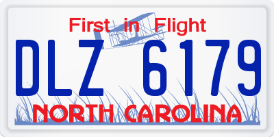 NC license plate DLZ6179