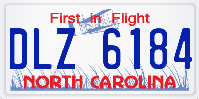 NC license plate DLZ6184