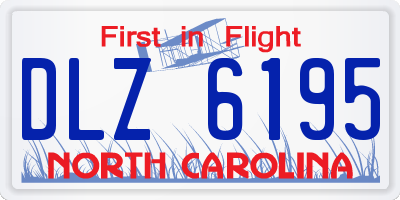 NC license plate DLZ6195