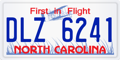 NC license plate DLZ6241