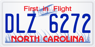 NC license plate DLZ6272