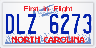 NC license plate DLZ6273