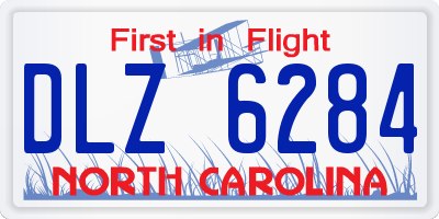 NC license plate DLZ6284